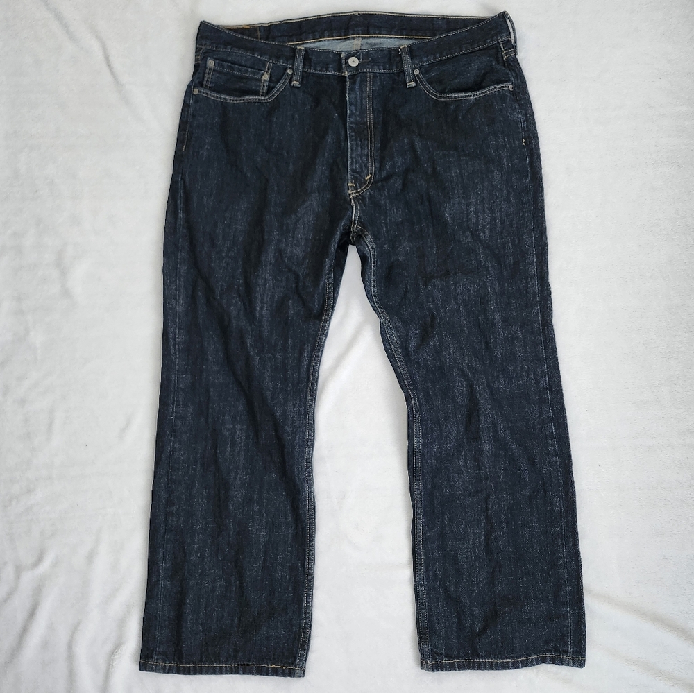 LEVI'S 559 Men's Relaxed Fit Straight Dark Blue Jeans 40x30 - Picture 3 of 8